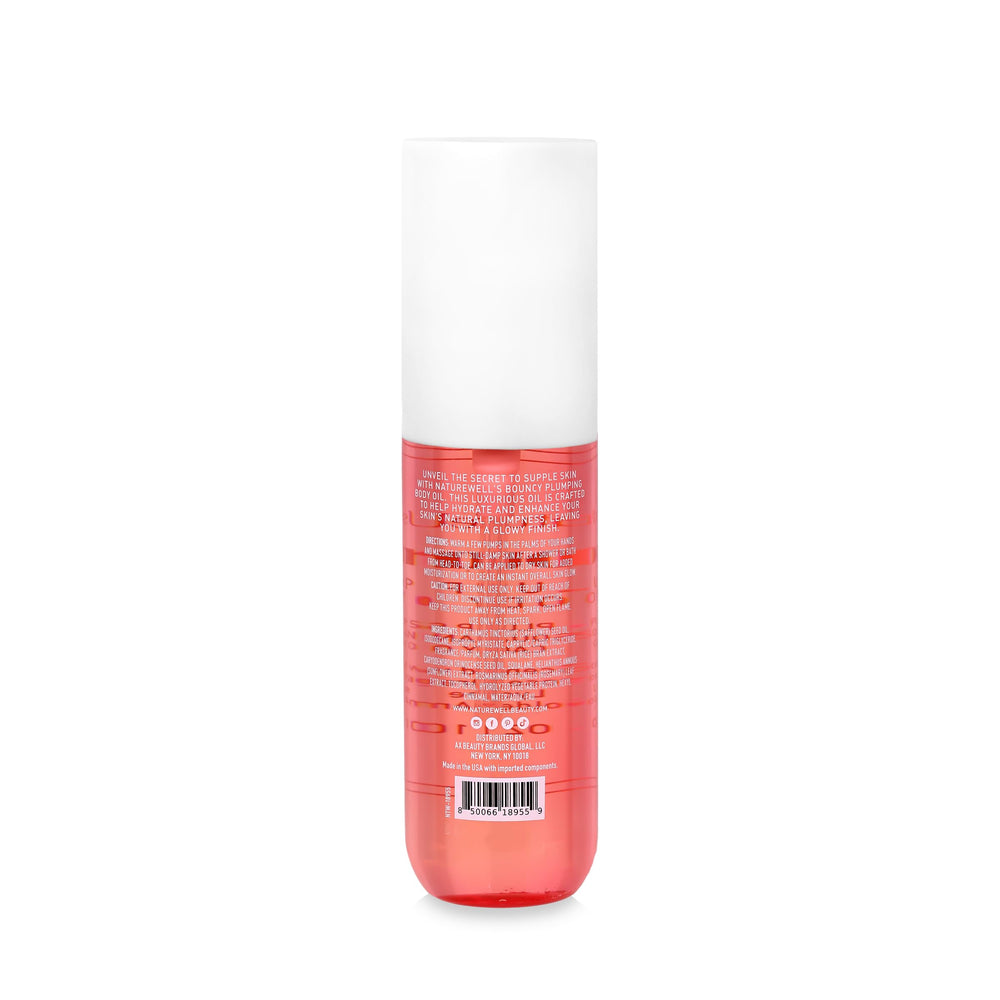 Nature Well Bouncy Plumping Body Oil quick-absorption application ideal for daily routine.