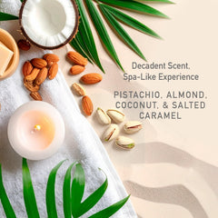 Cream in hand to highlight nourishing moisture for all skin types.