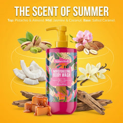 Cheeky Moisturizing Body Wash texture closeup highlighting rich lather and hydration.