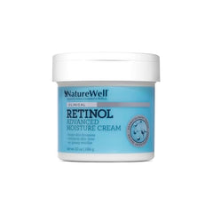 Nature Well Retinol Advanced Moisture Cream applied to the neck and decollete