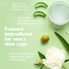 Nature Well Dreamy Radiating Aloe Juice Close-Up highlights soothing hydration for everyday comfort.