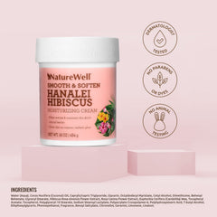 NATURE WELL Hanalei Hibiscus Cream texture close-up, creamy and velvety