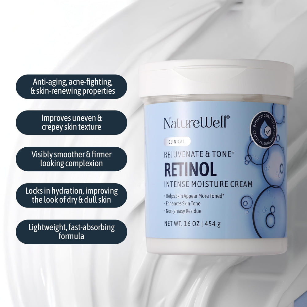 NATURE WELL floral-scented retinol cream adds luxury while restoring texture