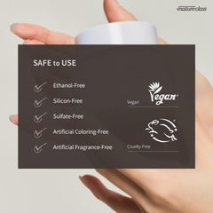 Close-up of skin after application showing smooth, balanced texture.