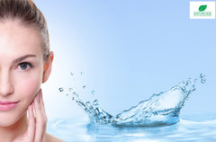 Naturejam Alpha Arbutin powder label close-up emphasizes water-soluble formula.