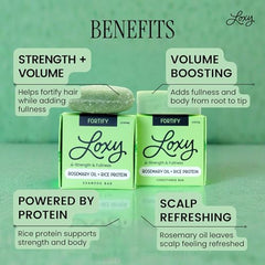 Naturel Loxy Fortify conditioner bar with coconut oil for nourishment and shine
