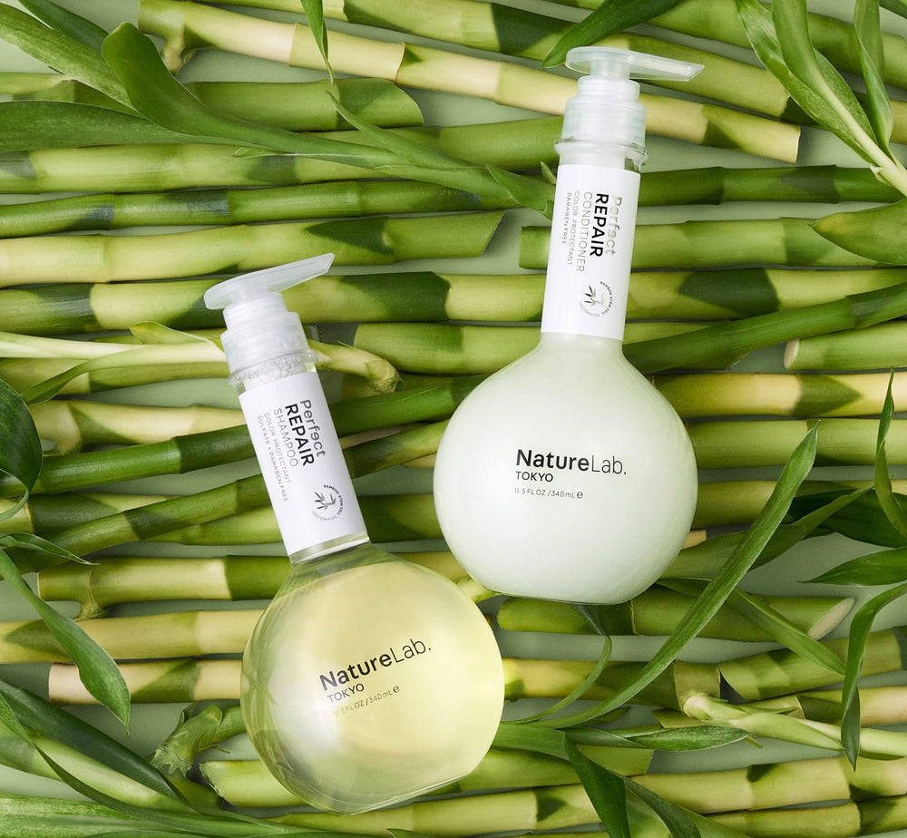 NatureLab TOKYO Perfect Repair conditioner bottle smooths and detangles