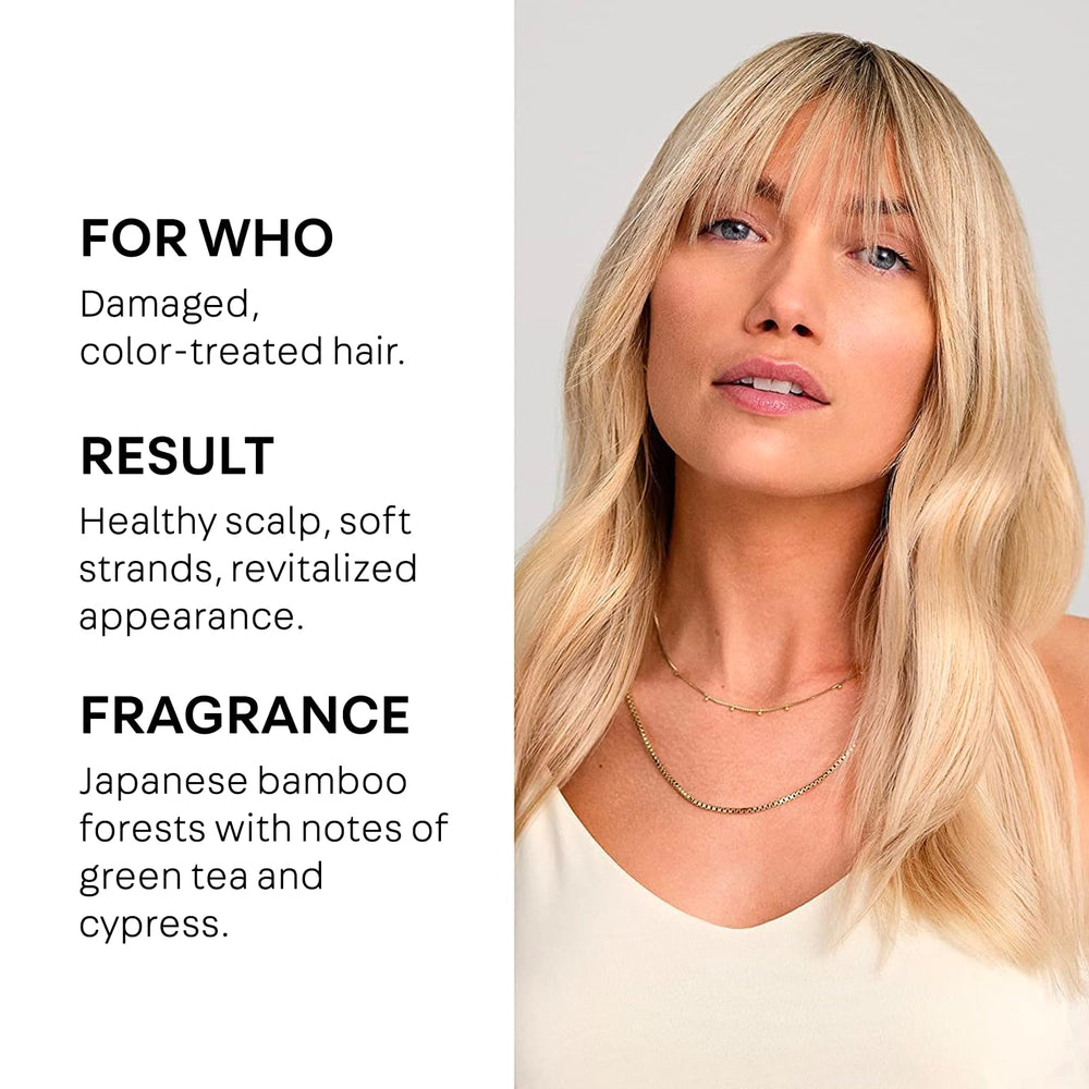 NatureLab.TOKYO Perfect Repair spray nozzle distributing moisture for easier detangling.