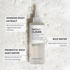 NatureLab.TOKYO Sake Rinse pump dispensing view for easy daily use