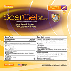 Natureplex Scar Gel fragrance-free formula for sensitive skin