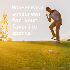 Nature's Apothecary sunscreen powder helps brush off sand after beach or river days.