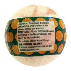 Nature's Beauty citrus bath bomb delivers refreshing, citrusy soak
