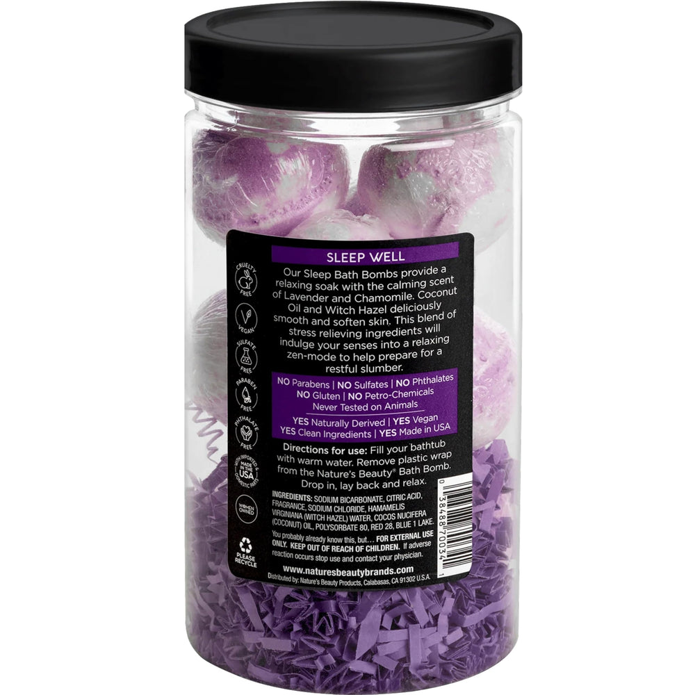 Witch hazel in Nature's Beauty bath bombs supports a gentle, soothing soak