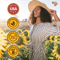 Nature's Bees Cocoa Butter Lip Balm close-up showcases creamy texture for daily use.