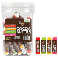 Nature’s Bees Cocoa Butter Lip Balm Tube delivers rich moisture for daily lips