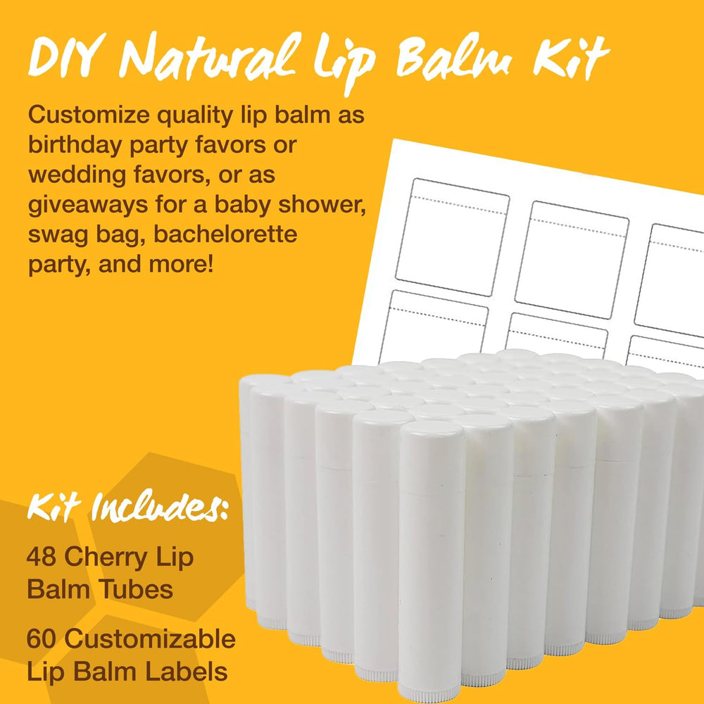 Nature’s Bees lip balm template download for easy event branding.