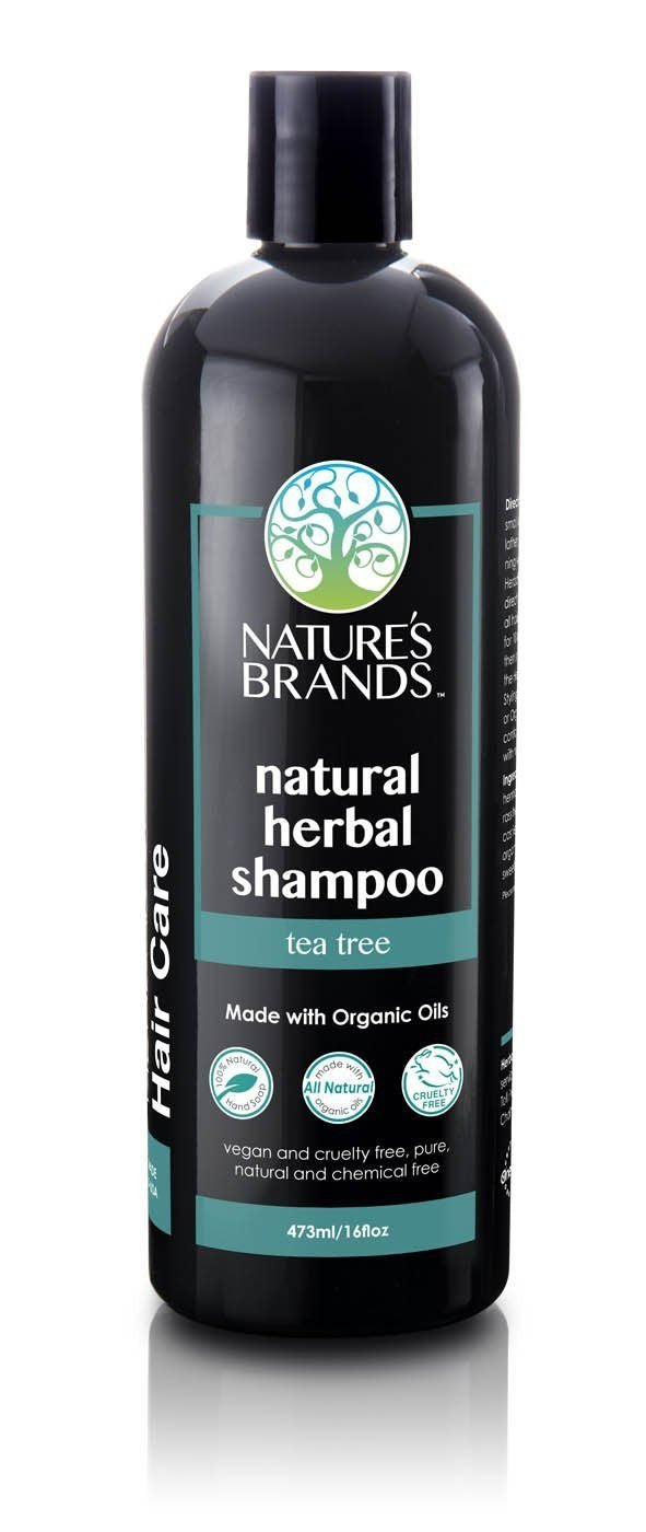 Nature's Brands Herbal Choice Mari orange shampoo bottle, organic scent for balanced, shiny hair