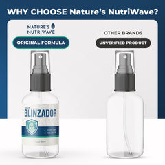 Nature’s NutriWave Blinzador packaging front showing product details.