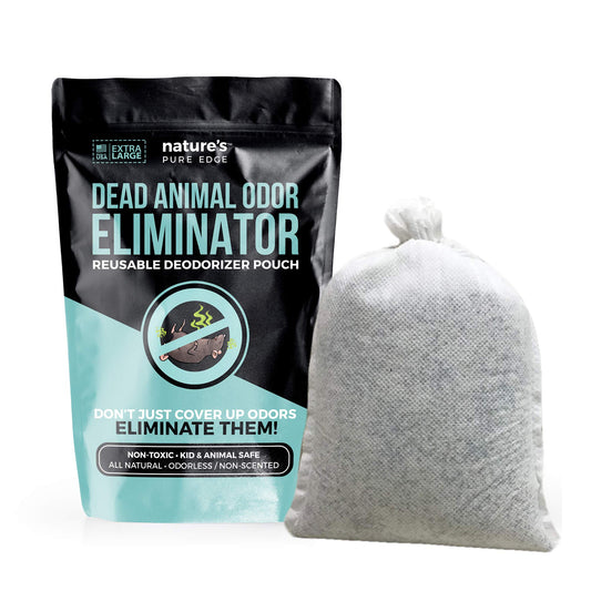Nature's Pure Edge Dead Animal Smell Eliminator Pouch reduces attic odors without fragrance