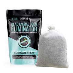Nature's Pure Edge Dead Animal Smell Eliminator Pouch reduces attic odors without fragrance