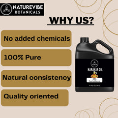 Naturevibe Botanicals Karanja Oil is cold-pressed for purity and natural extraction.