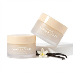 Nature Well Vanilla Glaze lip mask jar provides quick, deep hydration for soft lips.
