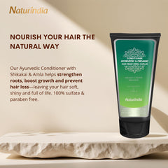 Naturindia Ayurvedic formula conditioner for healthy hair care routine