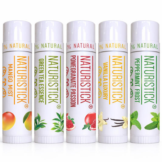 Naturistick beeswax lip balm vanilla tube for daily hydration