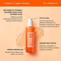 Naturium Vitamin C Complex Cleanser packaging highlighting vegan and cruelty-free formula