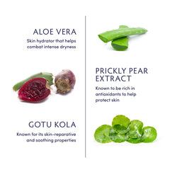 Naturopathica Aloe Vera Gel Mask application swatch revealing cooling sensation.