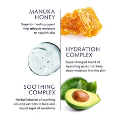 Naturopathica Manuka Honey Creamy Body Lotion texture swatch shows rich absorption