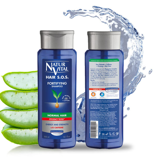 NaturVital Aloe Ginseng Shampoo bottle for daily cleansing and scalp care