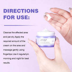 Natuvia Tighten Neck Cream packaging box highlights premium care.