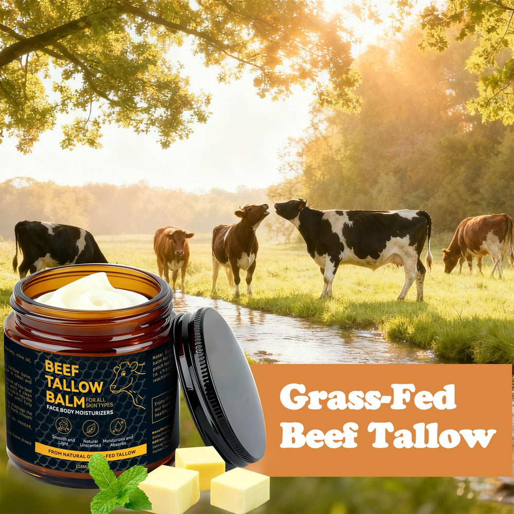 NAWydzz beef tallow application on dry skin demonstrating use