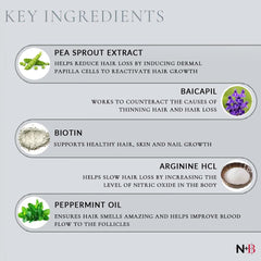 N+B Hair Growth Serum gentle, non-greasy formula leaves hair light.