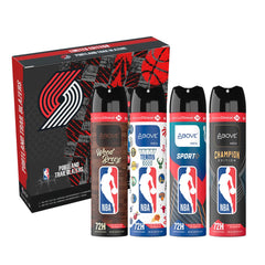 NBA Above Portland Trail Blazers Sport Plus pack demonstrates an energizing scent for workouts.