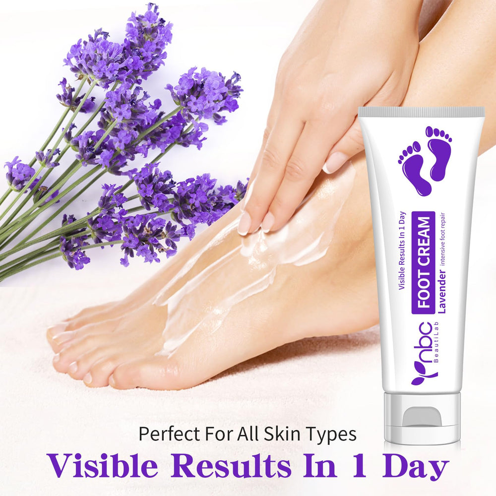 NBC BeautiLab quick-absorption cream texture close-up: lightweight formula for smooth skin.