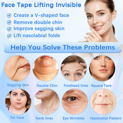 NBF Face Tape uses a transparent film for sagging skin.