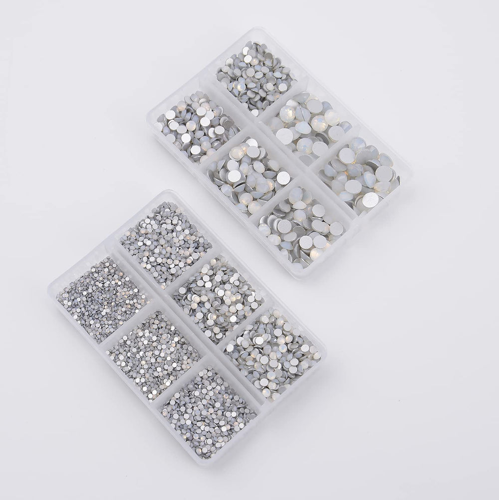 NCB 8000pcs DIY crafts decorations with glass stones for decorative details.