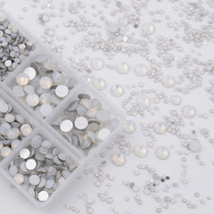 NCB 8000pcs glass rhinestones sparkle with bright facets under light.