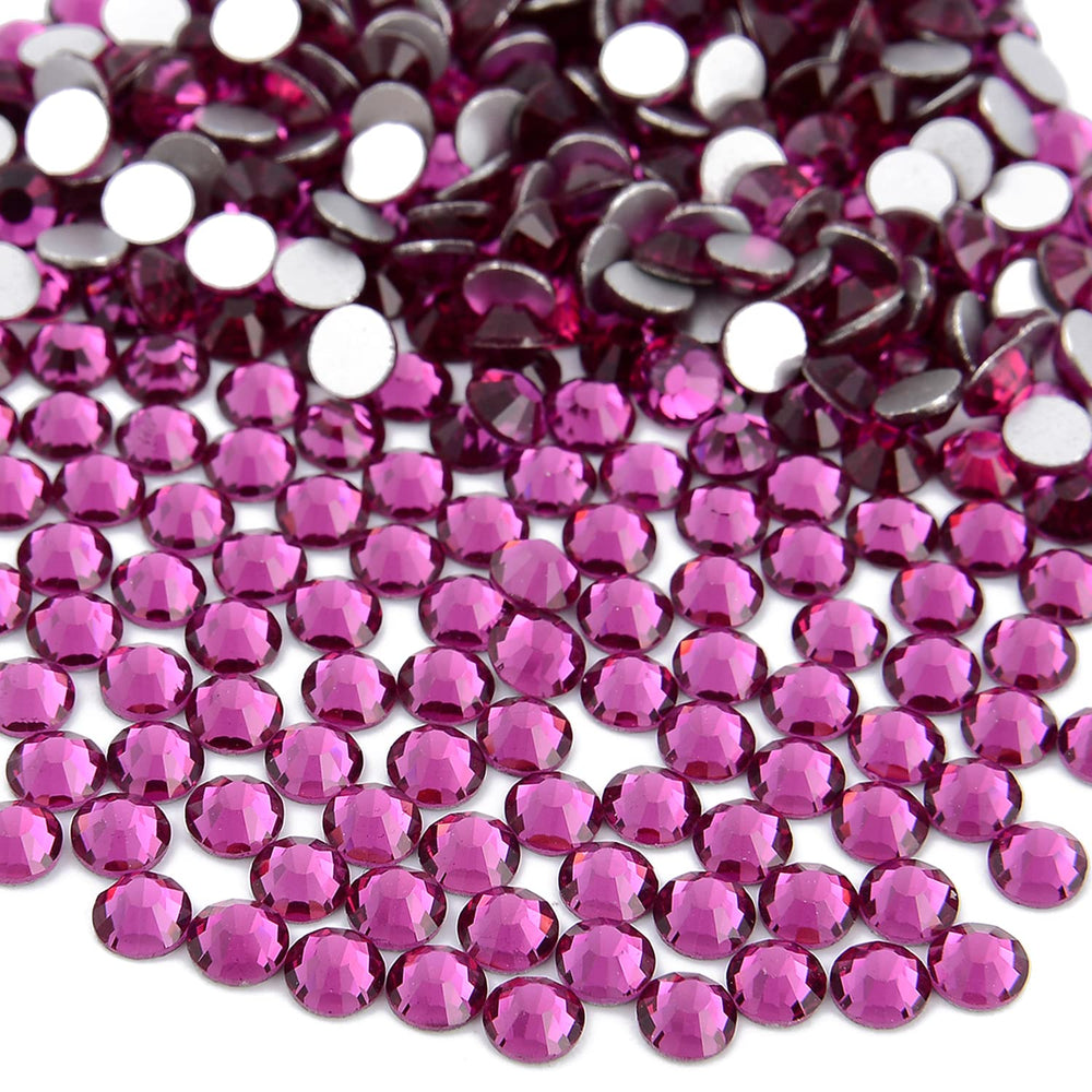NCB fuchsia rhinestones for nail art and DIY fashion accessories with shimmering shine