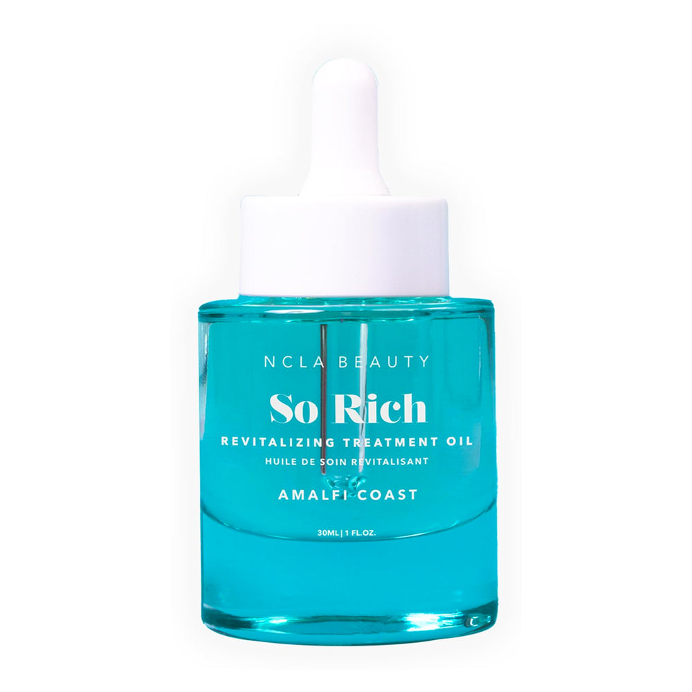 NCLA Beauty So Rich Amalfi Coast bottle highlighting premium cuticle oil for nails