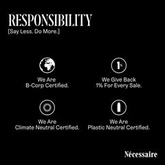 Nécessaire Santal 450 ml bottle shown for generous daily use.