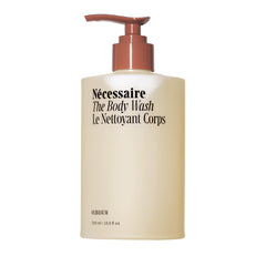 Nécessaire The Body Wash Olibanum bottle with a rich lather and warm scent.