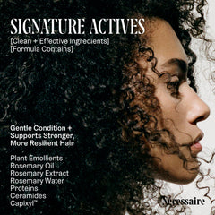 Nécessaire Rosemary Conditioner color-safe, sulfate-free formula visual highlight