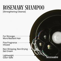 Nécessaire Rosemary Oil ingredient close-up emphasizing rosemary infusion
