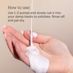 Nectar Life hand wash lather close-up demonstrates gentle cleansing action.