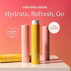 Nectar Life hand spray in action delivering quick hydration