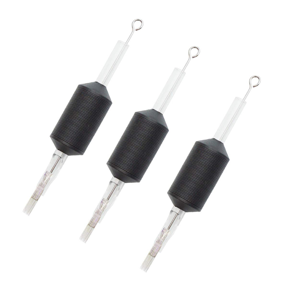 Needlehouse 1inch grip with 25mm disposable tattoo tubes for comfortable handling.