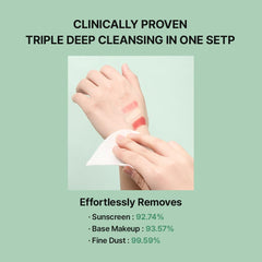 Application scene with NEEDLY pad on skin for soothing cleansing.